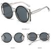 Большие круглые солнцезащитные очки UV400 градиентные солнцезащитные очки ретро очки Y2K для женщин и мужчин