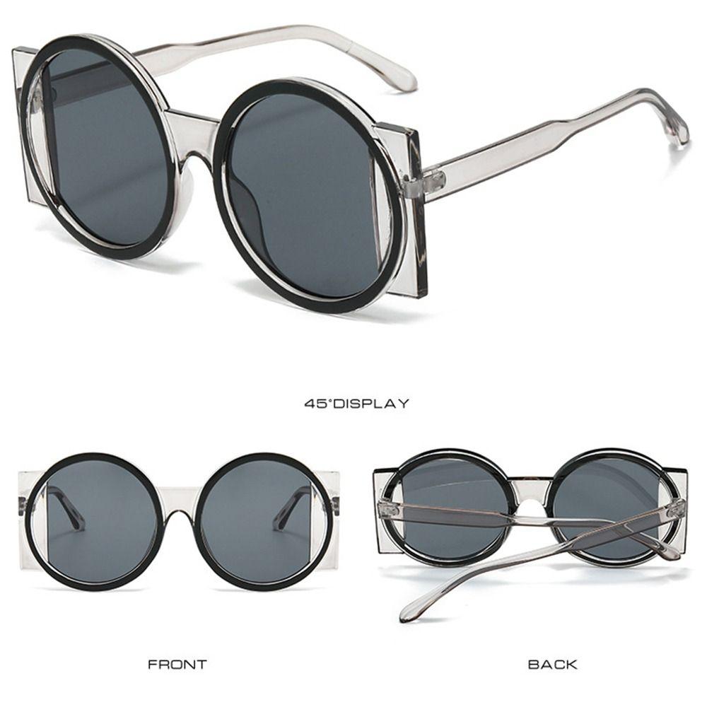 Большие круглые солнцезащитные очки UV400 градиентные солнцезащитные очки ретро очки Y2K для женщин и мужчин