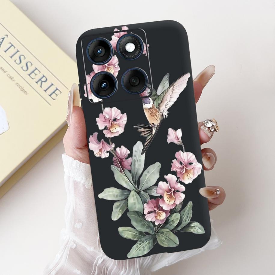 For Motorola Edge 60 Pro Case Moto Edge 60 Fusion Cover New Fashion Flower Soft Silicone Bumper For Moto Edge 60 60s Edge60 Capa