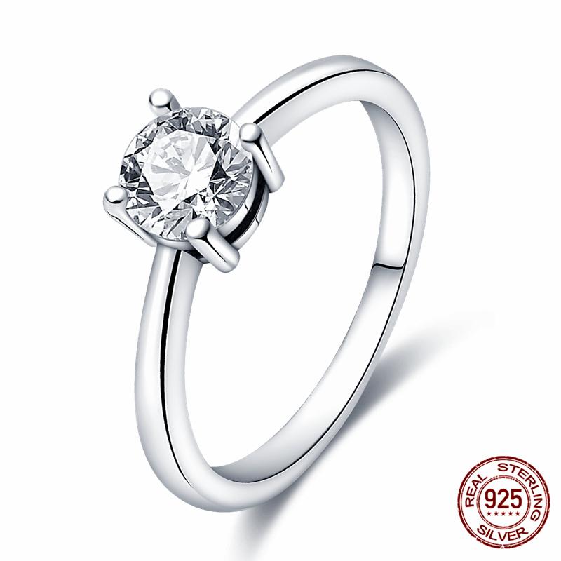 Абсолютно новое 100% подлинное 925 серебряное женское кольцо оригинальное сердце корона розовое золото кристалл обручальное кольцо годовщина свадьбы ювелирное изделие