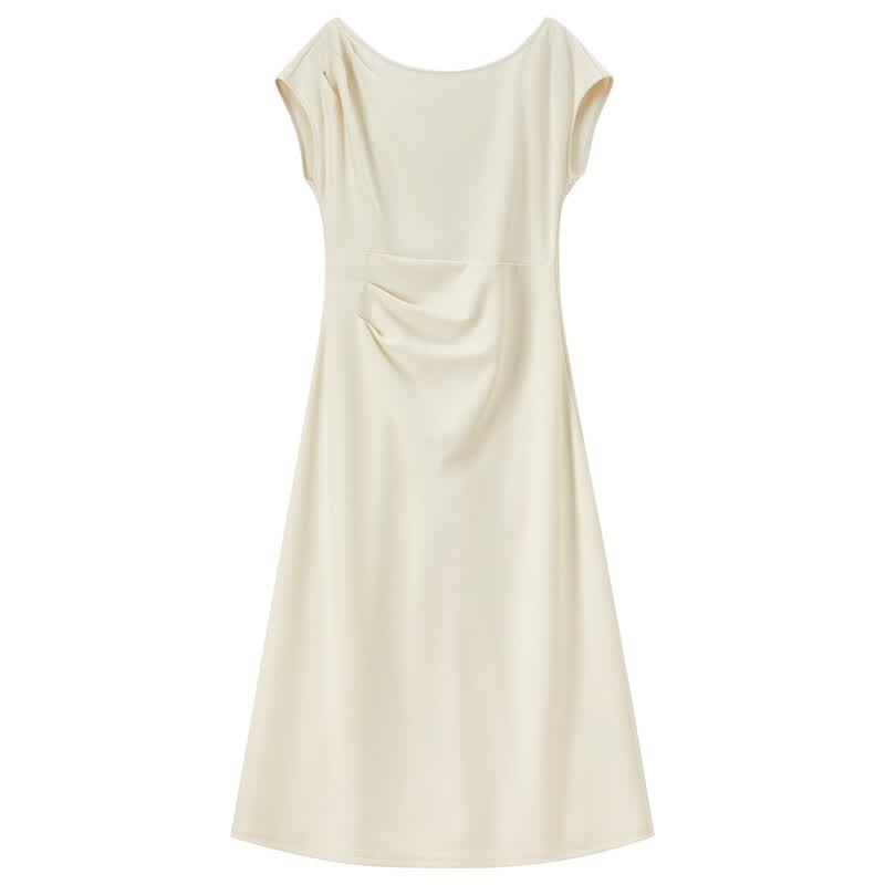 Elegant Off-Shoulder A-Line Midi Dress