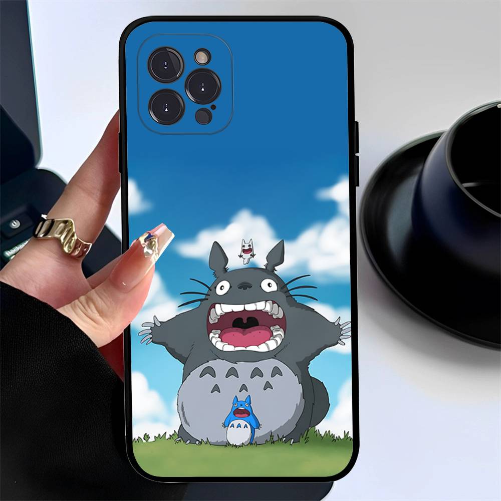 Мультяшный Милый Т-Тоторо Чехол для Телефона Для Iphone 17 16 15 16e 14 13 12 11 Pro Max Plus Чехол Защитный Чехол