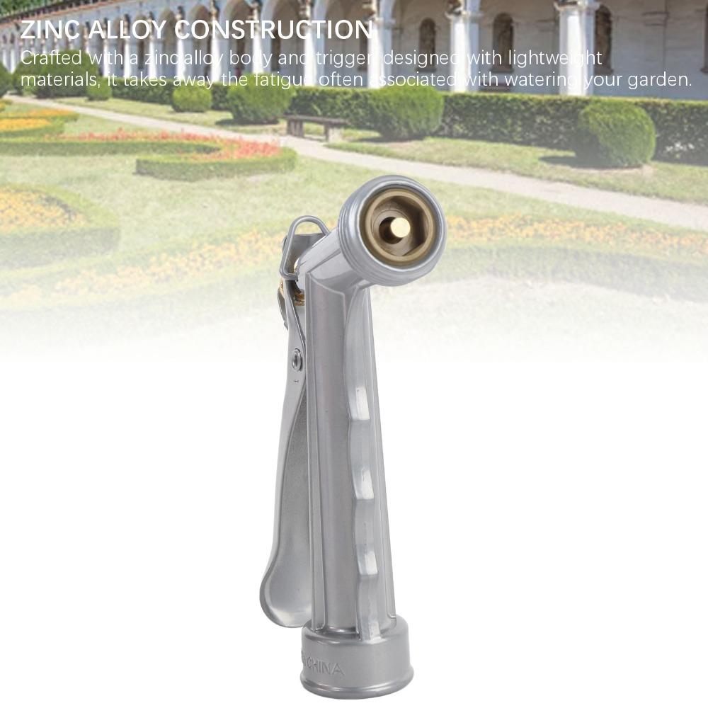 Zinc Alloy Garden Hose Nozzle High Pressure Adjustable Pressure Nozzle  Watering Plants