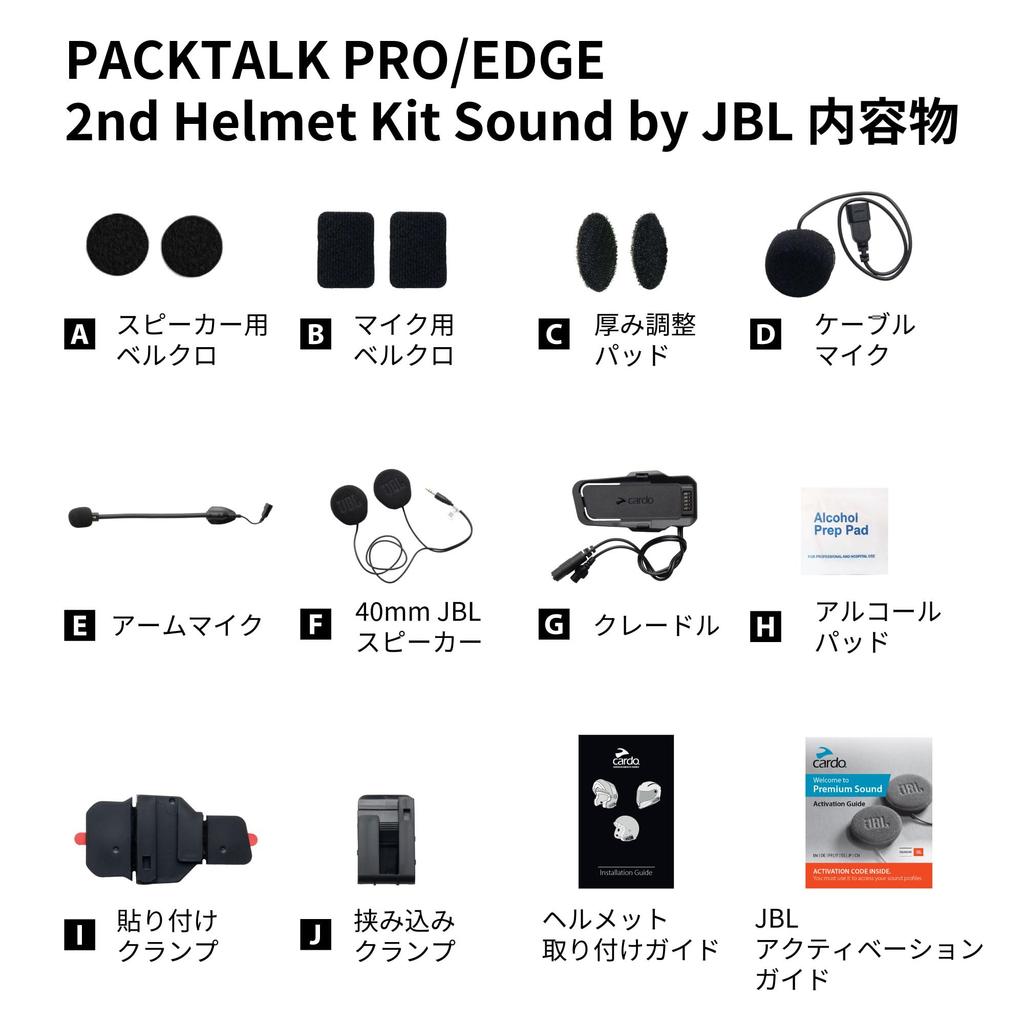 CARDO Packtalk Edge - Комплект для второго шлема (Звук от JBL) ACC00011