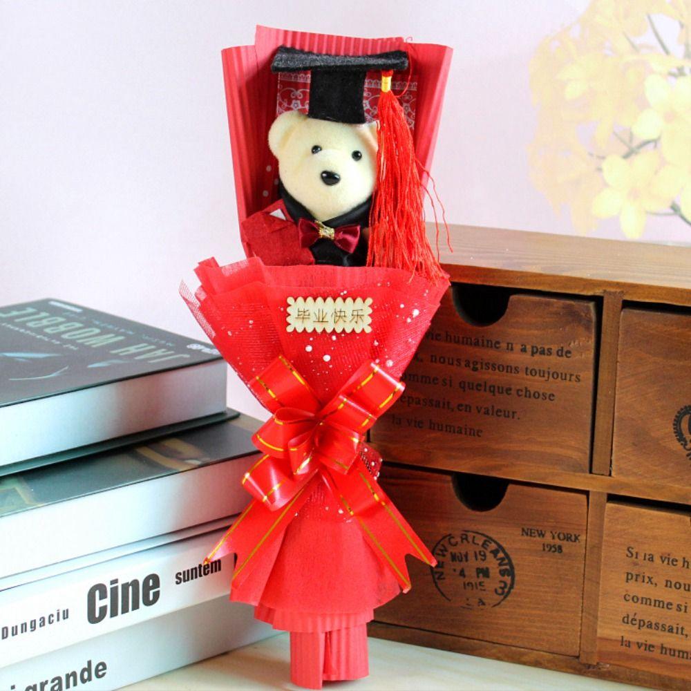 Bear Animal Graduation Gift Cartoon Bouquet Decoration Stunning Plush Toy Valentine's Day