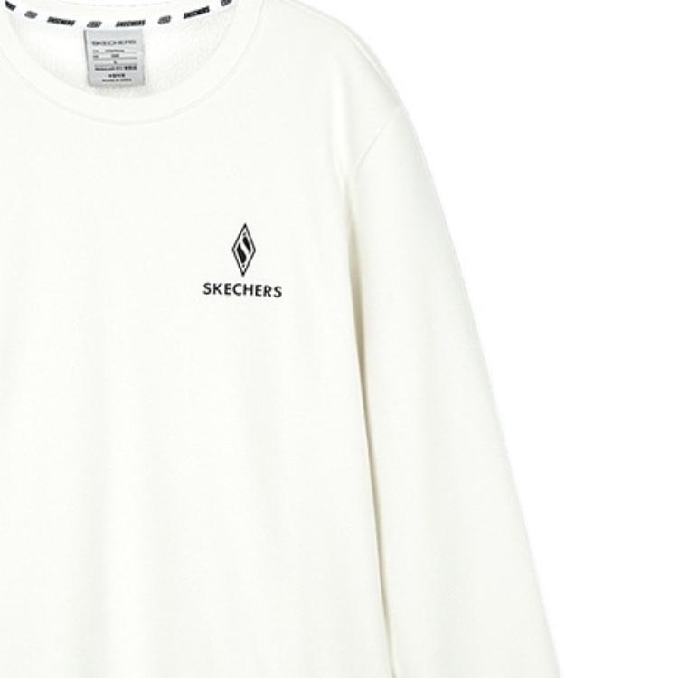 Skechers Sweatshirt Unisex Marshmallow White 0074 L423U166-0074