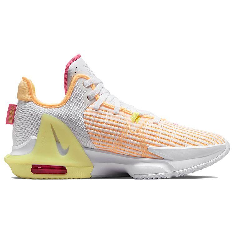 Nike Мужские кроссовки LeBron Witness 6 EP White Melon Tint Персидско-фиолетовые желто-черные DC8994-101