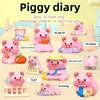 Mini Building Blocks for Children Pink Pig Creative DIY Animal Model Bricks Boys Educational Toys Can Be Assembled