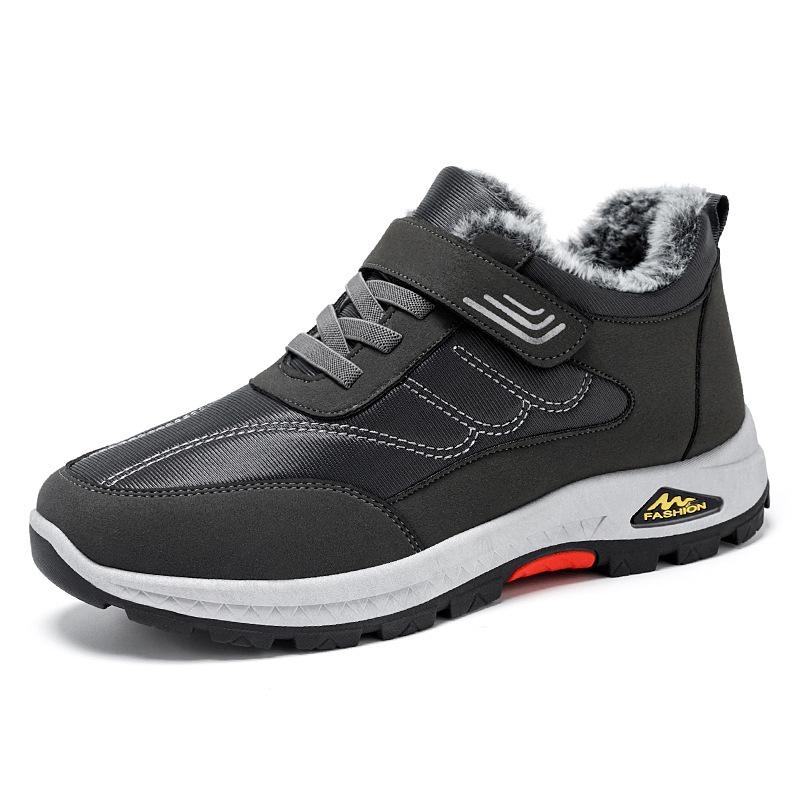 Зимняя хлопковая обувь, бархатные прогулочные туфли, холодостойкие и теплые хлопковые ботинки, обувь для личного подарка, мужская обувь, зимние ботинки