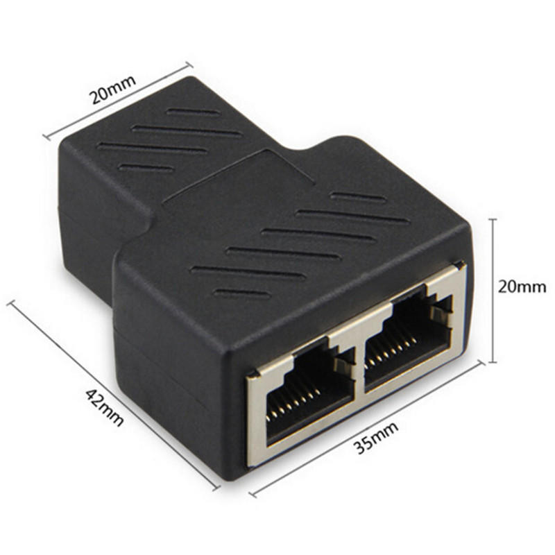 1 к 2 способам Сетевой кабель Ethernet RJ45 Разветвитель-коннектор Адаптеры