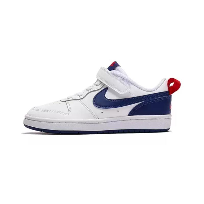 Nike Low 2 Low Top Skateboard Shoes White Blue Red Children Aged 3 7 Years Old Sneakers BQ5451-113