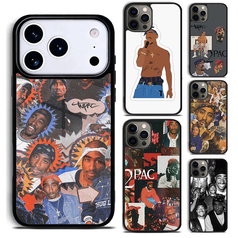 Чехол для телефона с изображением рэпера 2pac, певца Tupac для iPhone 17 16 15 Pro Max Air 14 13 12 11 Plus, противоударный чехол Capa