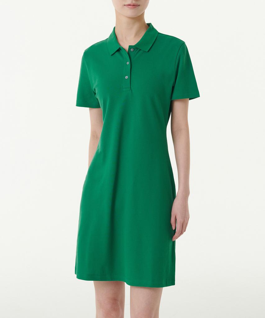 Musinsa Standard Woman [Cooltandard] Women'S Pique Polo Dress [Irish Green]