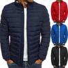 New Men's Bubble Padded Puffer Coats with Zip Up, Winter Warm Quilted Tops Jacket Outwear