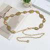 Retro Bohemian Ethnic Women Metal Waist Chain Accessories Decorative Carved Chain Belt Adjustable Waistband