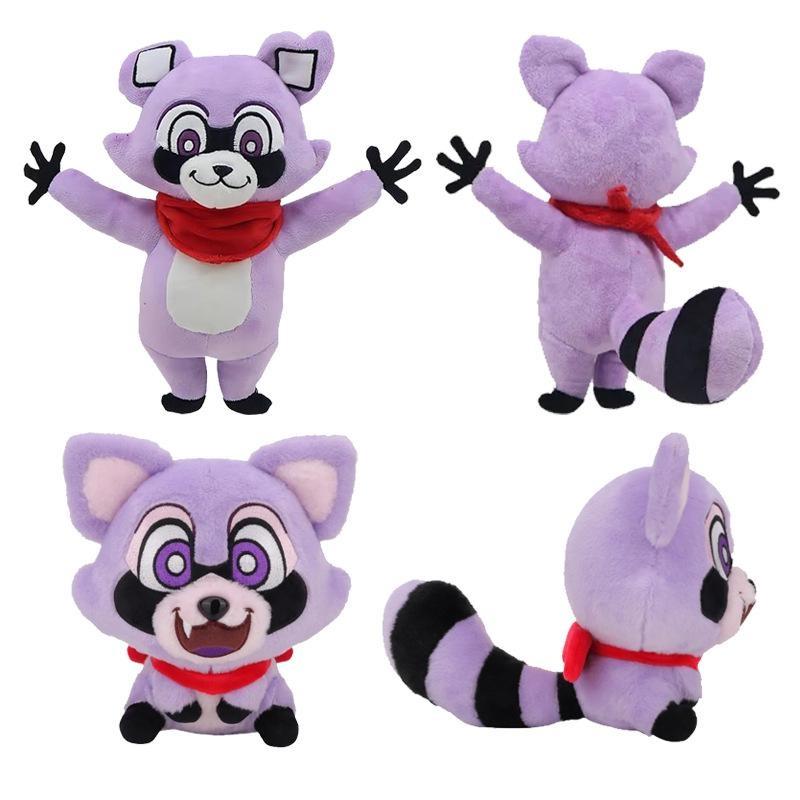 Horror Game Rambley Indigo Parks Plush Toy Stuffed Dolls Animal Macaws Mollys Fings Leon Rambley Raccoon Plush Mascot Soft Toy