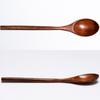 6 Pcs Wood Soup Spoons Wooden Spoon  for Eating Mixing Stirring Cooking Long Handle Spoon Kitchen Utensils