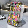 Flowers Phone Case For iPhone 14 Case iPhone 13 12 11 16 15 Pro 14 Pro Max XR XS 7 8 Plus SE  Shockproof Soft Silicone Cover