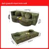 Dual-Purpose Foldable Fabric Sofa Bed for Three