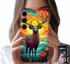 Etui Do Samsung Galaxy S25 Plus - Kolorowe Wzory Jeleń Łoś Zwierzęta Leśne