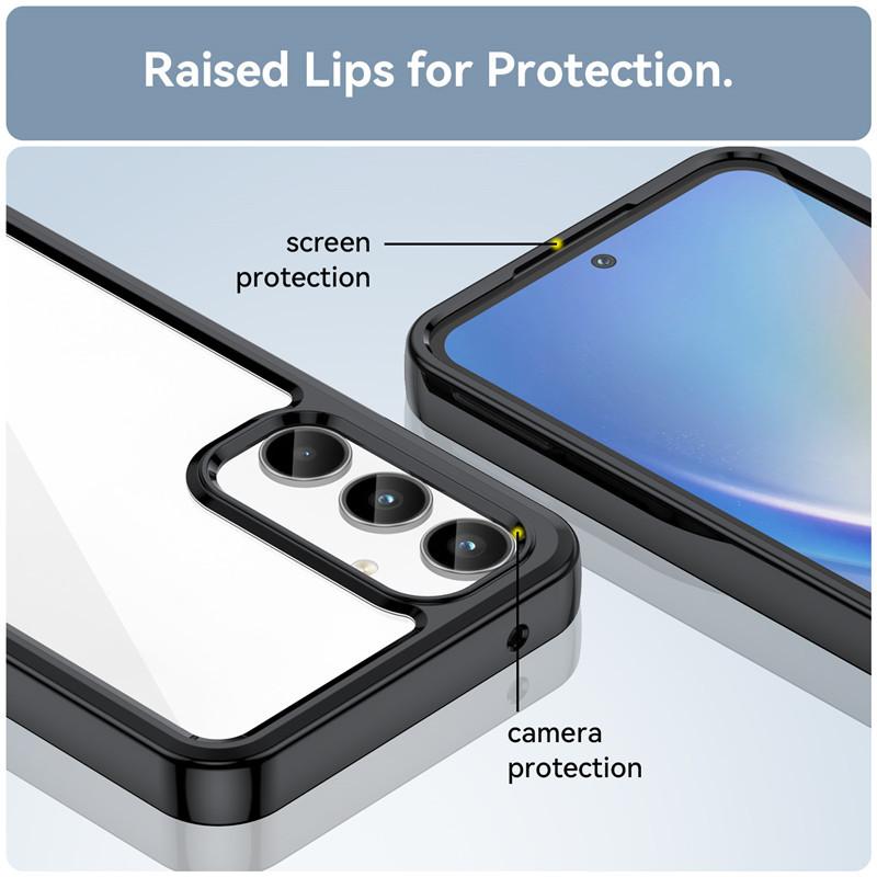 Для Samsung Galaxy A55 A35 A25 A15 A05s A05 A04 A14 A24 A34 A54 A13 A23 A33 A53 A73 чехол цветной мягкий силиконовый прозрачный бампер