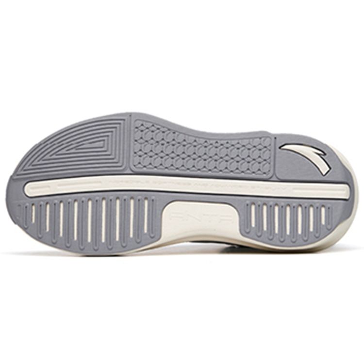 Anta C37 2.0 Slip Resistant Shock Absorbing Durable Mid Top Sneakers Men Sneakers White Gray 912228082-1