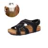 New Cross-strap Sandals Women's 2025 Summer Flat Casual Outerwear Beach Sandals Velcro Retro Women's Shoes Trend