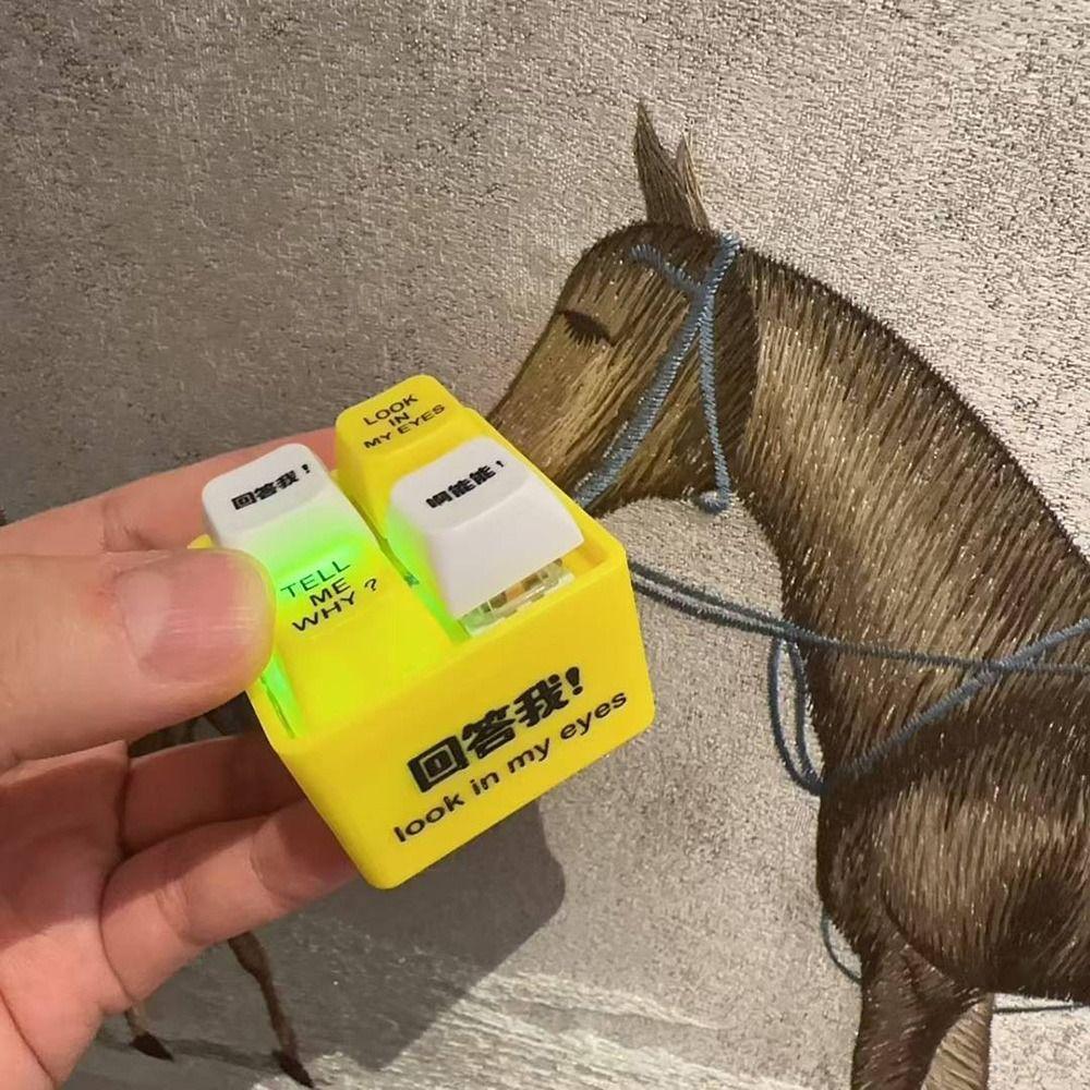 Glowing Keyboard Sound Emulator Luminous Keychain Quotation Pronunciation Luminous Keychain