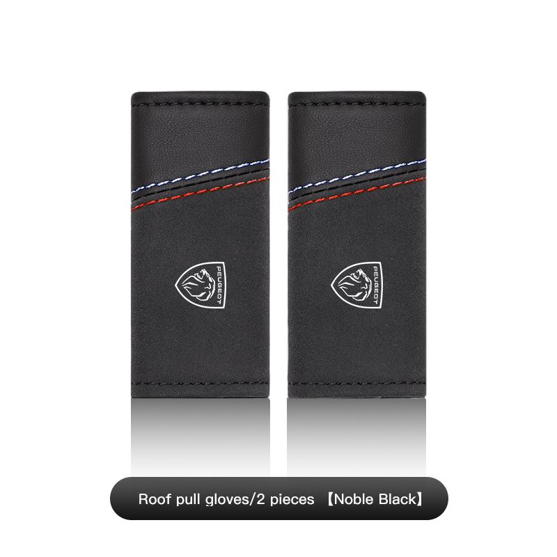 2Pcs Car Suede Leather Roof Handle Protective Cover For Peugeot 208 3008 206 308 307 207 407 508 2008 5008 301 406 408 607 4008