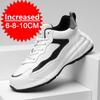 Fashion Men Breathable Elevator Shoes Height Increase Sneakers for Men 10cm Sports Casual Invisible Inner Heightening 6/8cm White Shoes