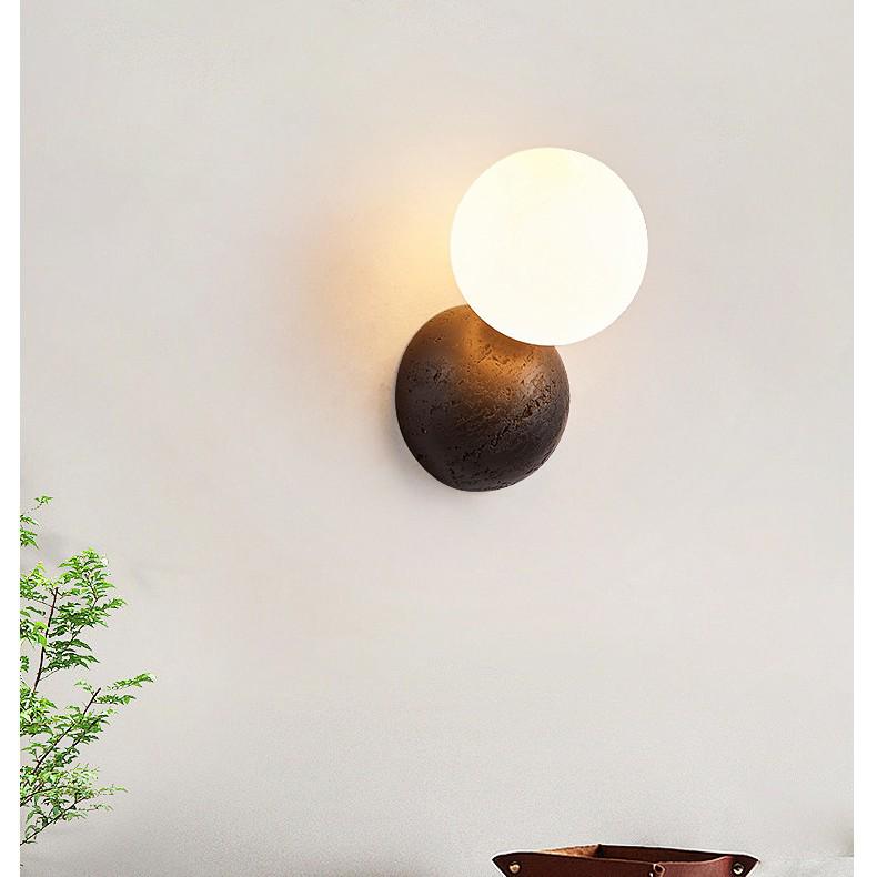 Настенный светильник Ваби-Саби в стиле середины века кремового цвета для спальни или гостиной