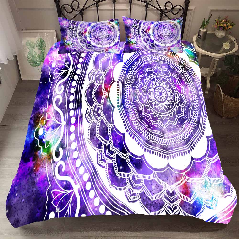 Hot Bedding Set Mandala Bedclothes Duvet Cover +pillow Cases Bohemia Bedsets Comforter Covers Queen Size Home Textile 2/3pcs