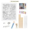 RUOPOTY Hand Painting Cat Painting By Numbers Kit DIY Artwork Canva Art Home Decoration Gift
