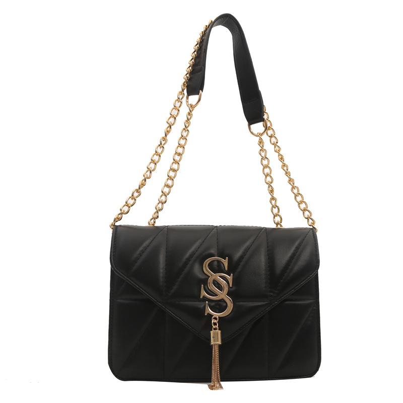 Повседневная ретро-сумка в стиле минимализма, модная сумка через плечо, новая стильная сумка, женская сумка на цепочке, женская сумка через плечо