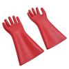 2 Pcs Electrical Insulated Gloves Red Rubber 12kv High Voltage Resistant Anti Cutting Piercing Elect