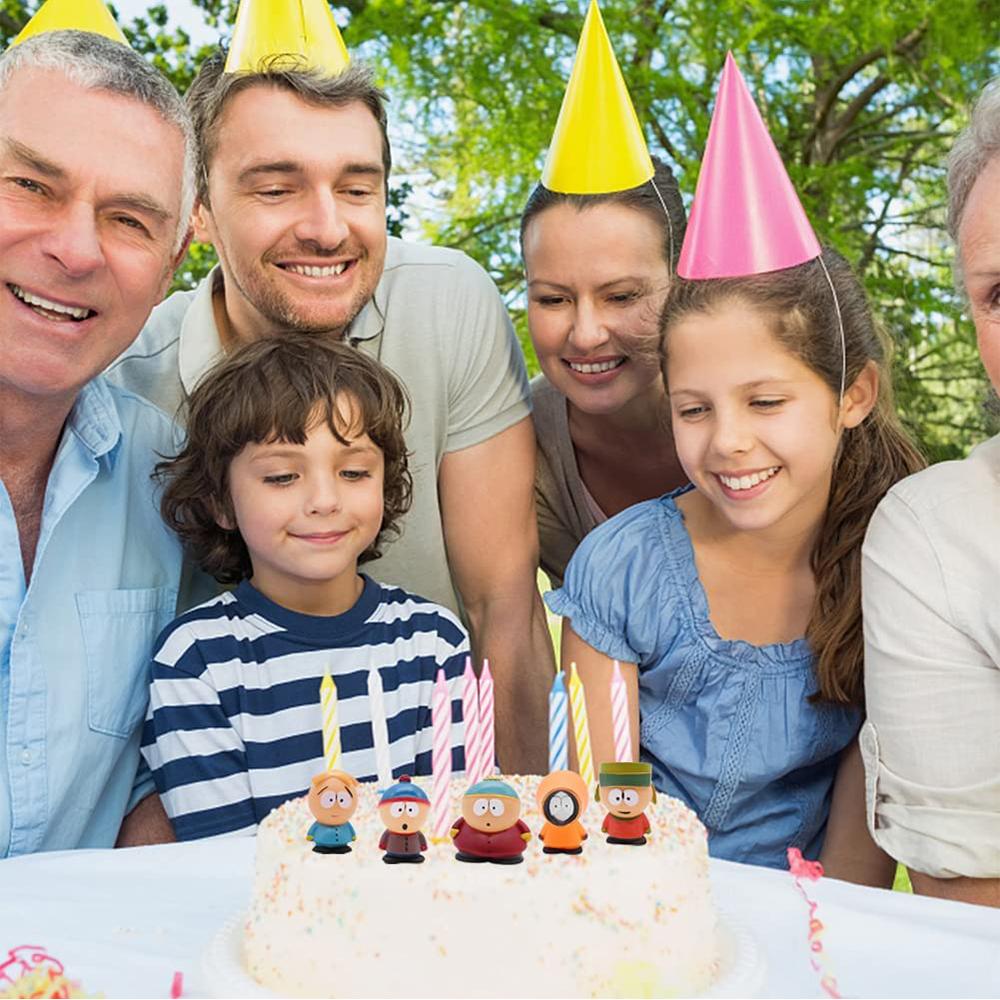 5 шт. Фигурки Южного Парка Мультяшные Персонажи Украшение для Торта На Вечеринку