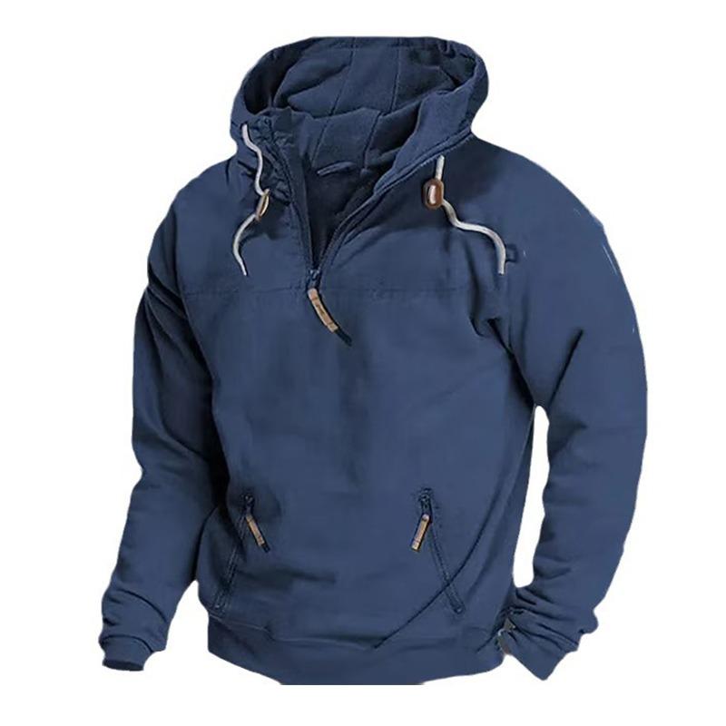 Отпуск повседневная мужская толстовка пуловер весна осень повседневная армейская карманная толстовка с капюшоном