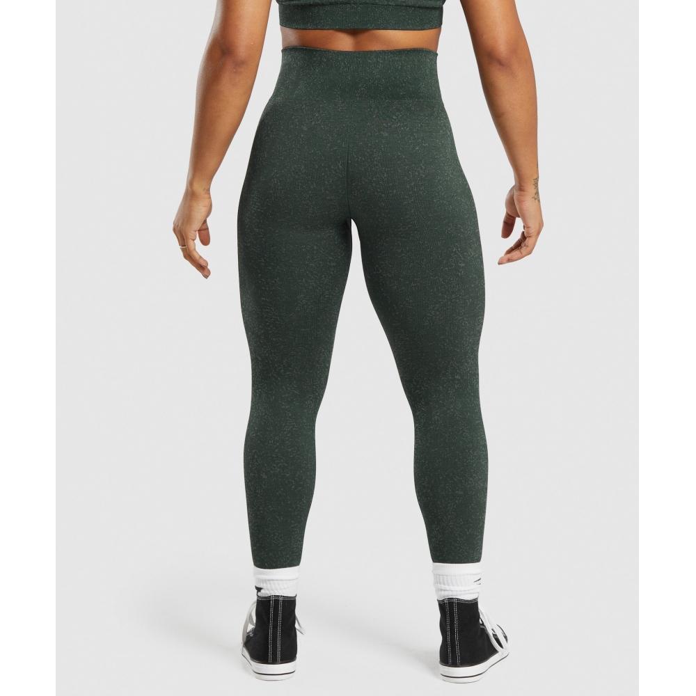 Gymshark Адаптируйте бесшовные леггинсы Fleck Victory Green Unit Green B2a1b Ecvn