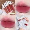 Lip Glaze6 Pcs Set of Love Bear Velvet Lip Gloss Long Lasting Waterproof Matte Non-drying Lip Gloss Cosmetics