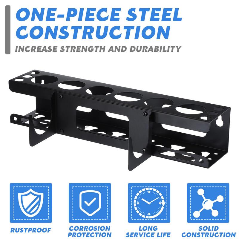 Caulking Tube Storage Rack Wall Mounted Metal Grease Tube Rack Sealant Organizer Tube Storage Caulking Tool Organizer Holds