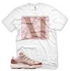 Новая футболка XI для J1 Retro 11 XI Low Rose Gold Elemental Foamposite
