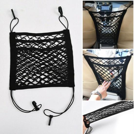 Car Trunk Storage Net Bag Cargo Elastic Car Seat Mesh Organizer Holder Universal