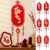 Vietnamese New Year Banner New Year Decorations for 2025 Spring New Year Pendant Vietnamese Lunar Traditional Tet Ornament