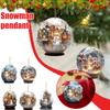 Christmas Ornaments Christmas Snowman Acrylic Jewelry Unique Snowflake Decoration Exquisite Ball Pendant