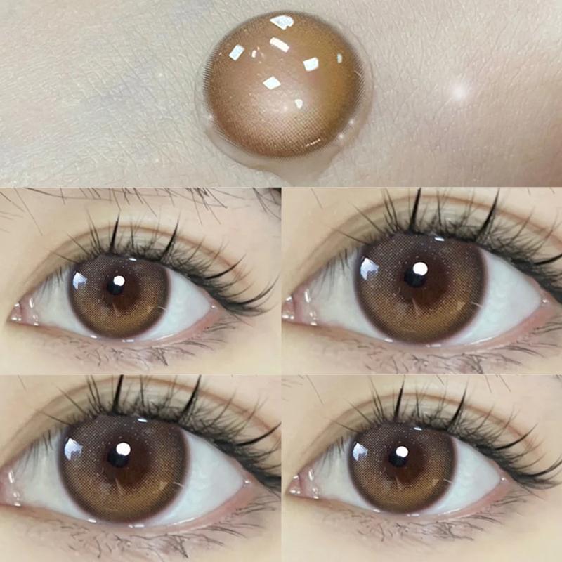 Цветные контактные линзы Линзы для близорукости с диоптриями Косметические контактные линзы Оптовая продажа 2 шт. Ежегодно Красивый макияж для глаз