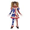 Fiestas Guirca Girls Patriot Clown Costume Set