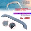 600D Waterproof Boat Cover 3 BOW Bimini Top Boot Cover No Frame with Zipper Anti UV Dustproof Marine Cover Boat Accessories