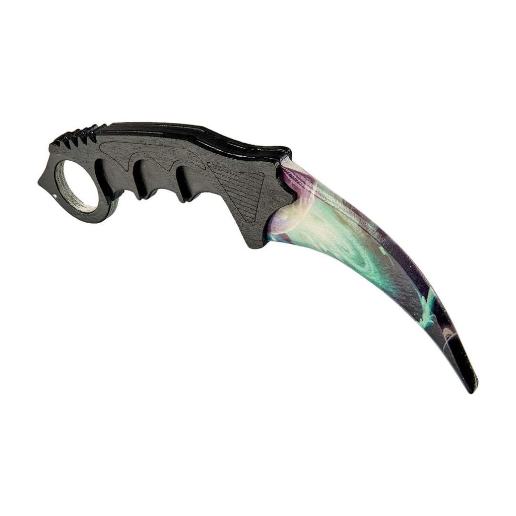 КС2 КС:GO Деревянный нож Karambit Galactic Flash, Maskbro, деревянный нож, сделанный из дерева, для любителей CounterStrike Global Offensive
