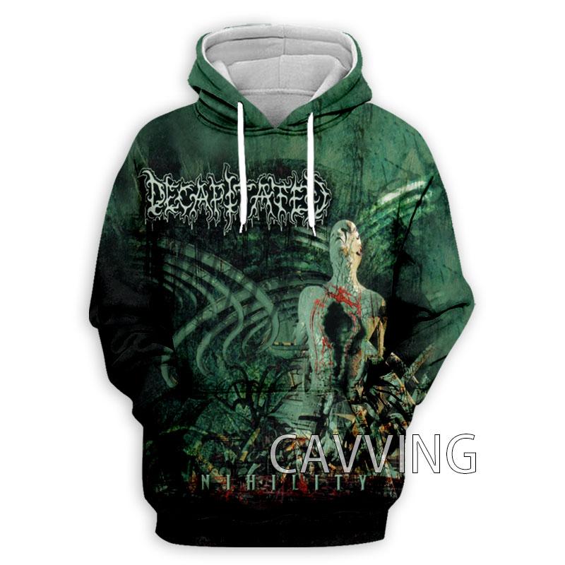 Толстовки с капюшоном Decapitated Band, 3D-печать, Худи в стиле Харадзюку, Худи HIP HOP, Одежда для женщин/мужчин