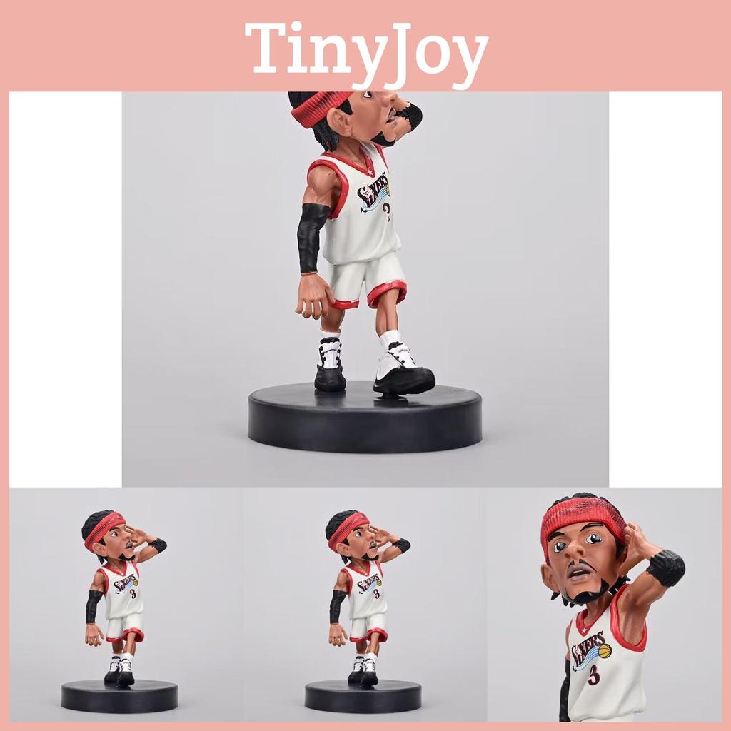 Миниатюрная фигурка звезды баскетбола Аллена Айверсона, милая Q-версия, коллекционная модель из ПВХ